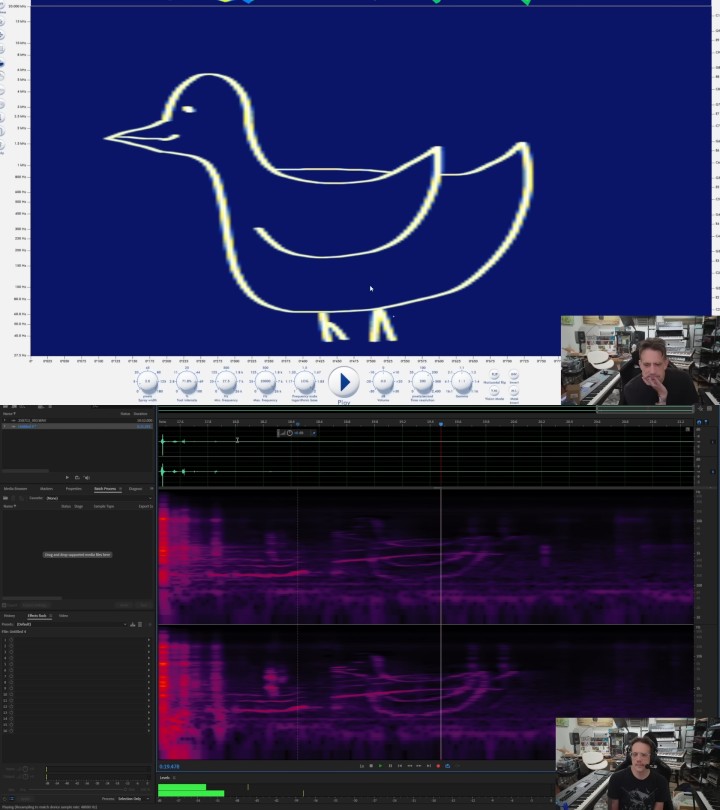 Źródło: YouTube: Benn Jordan; 2025 - Pasjonat konwertuje PNG na dźwięk przy pomocy młodego szpaka - wiadomość - 2025-07-29