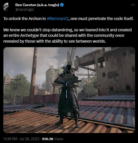 Tajna klasa w hitowym Remnant 2 wymagała zrobienia czegoś, za co inni deweloperzy by Cię zbanowali - ilustracja #1