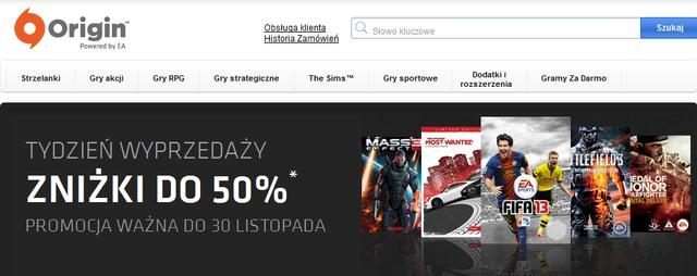 Wyprzedaż ruszyła także na platformie Origin. - Origin także przygotował promocje – kolejne przeceny na gry - wiadomość - 2012-11-23