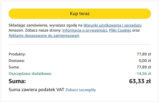 Źródło: Amazon, grafika własna.