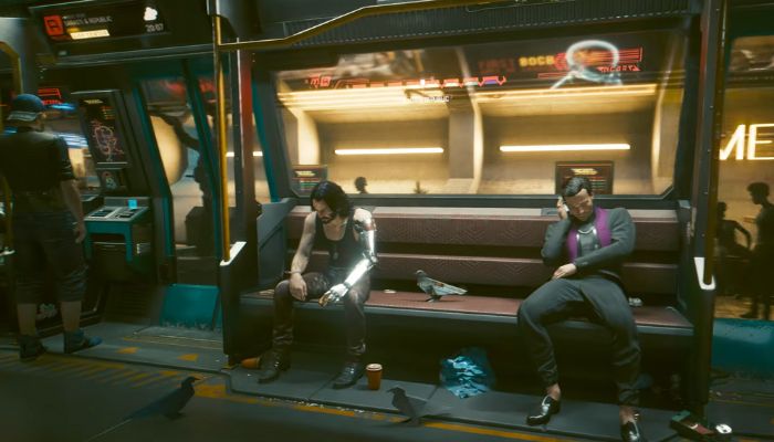 Do Cyberpunka 2077 trafił znany mem z Keanu Reevesem. Wystarczy wskoczyć do metra, by go znaleźć - ilustracja #2