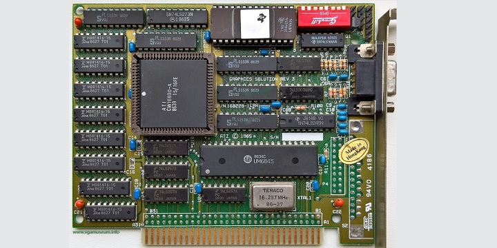 Pierwszy układ wyprodukowany przez firmę ATI. Źródło: VGA Museum. - W cieniu zielonych, na przekór wszystkim - 25-letnia historia kart graficznych Radeon - wiadomość - 2025-04-30