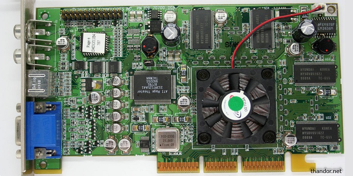 Radeon DDR wyposażony w procesor Rage 6. Źródło: Thandor. - W cieniu zielonych, na przekór wszystkim - 25-letnia historia kart graficznych Radeon - wiadomość - 2025-04-30