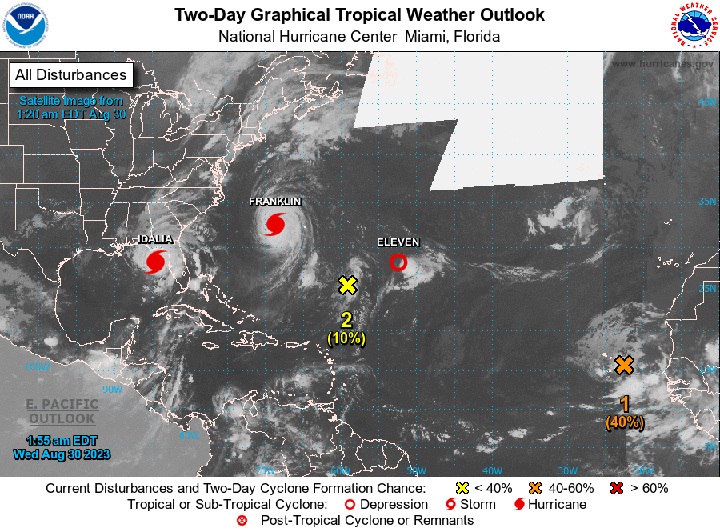 Nagranie z kosmosu pokazuje olbrzymią skalę huraganu Franklin - ilustracja #1