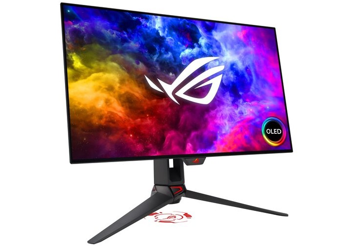 Monitor ASUS ROG Swift OLED PG27AQDM. Źródło: ASUS - ASUS i MSI przedłużają gwarancję na monitory OLED, także na wypalone matryce - wiadomość - 2024-02-07