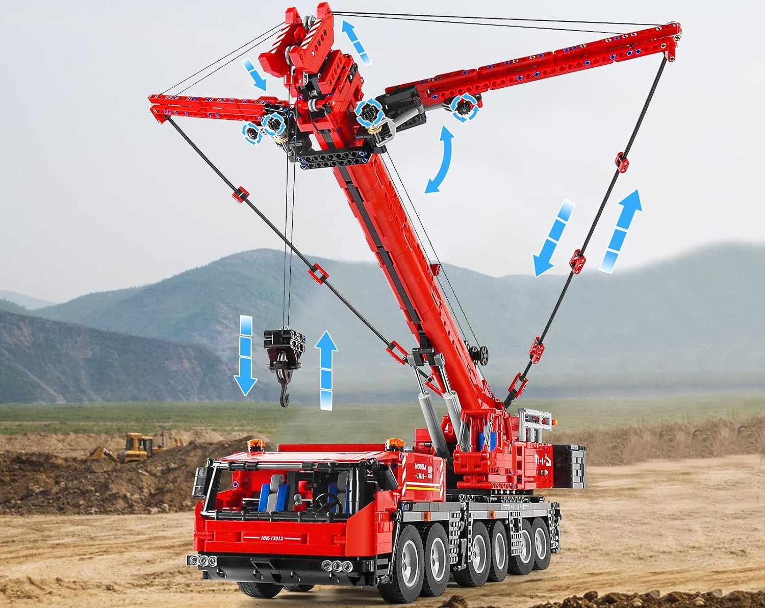 Źródło: Mould King; materiały promocyjne - Oryginał mierzy 120 metrów i waży 300 ton, a jego klockowa replika wcale nie jest mniej imponująca. Konkurent LEGO stworzył blisko metrowego potwora, przy którym blednie seria Technic - wiadomość - 2024-09-03