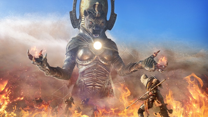 Starcie z Sechmet nie różni się zbytnio od tego, do czego przyzwyczaiły nas pojedynki z Anubisem i Sobkiem. - Staw czoła bogini Sechmet w Assassin’s Creed Origins - wiadomość - 2017-12-08