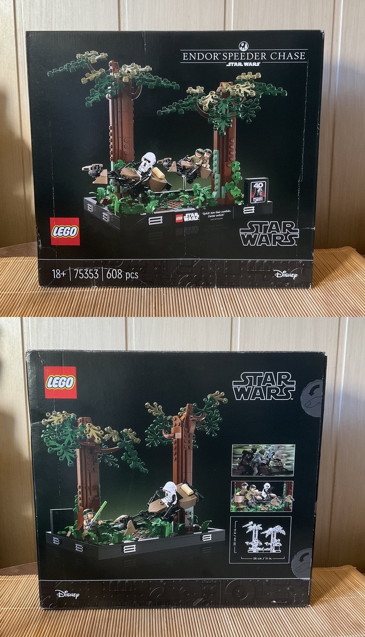 Emocjonująca scena z Powrotu Jedi w wersji LEGO - recenzja dioramy Pościg na ścigaczu przez Endor - ilustracja #2