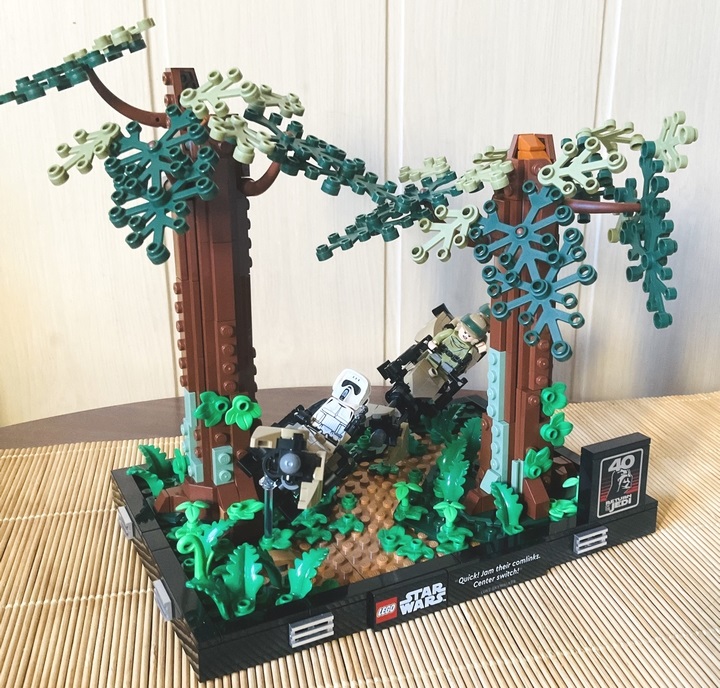 Emocjonująca scena z Powrotu Jedi w wersji LEGO - recenzja dioramy Pościg na ścigaczu przez Endor - ilustracja #8