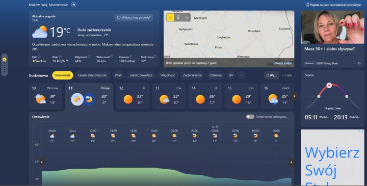 Źródło: Własne - 1,2 GB RAM-u, żeby sprawdzić, czy pada deszcz. Aplikacja pogodowa Windowsa 11 pożera zasoby komputera - wiadomość - 2026-08-11