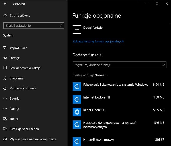 Brak tak zwanego „Media Feature Packu” może powodować problemy z instalacją programu Logitech G Hub. Źródło: własne. - Logitech G Hub utknął na instalacji? Podajemy potencjalne rozwiązania problemu - wiadomość - 2024-10-09