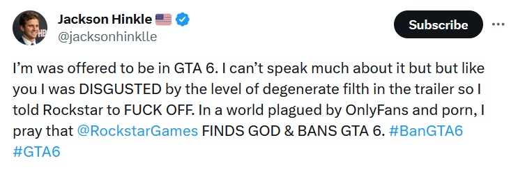 GTA 6 wzbudziło panikę wśród najbardziej konserwatywnych odbiorców. Ma zmienić graczy w degeneratów - ilustracja #3