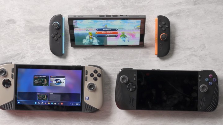 W półfinałach wzięły udział trzy urządzenia. Źródlo: LTT, YouTube - YouTuber pozwala swojemu synowi wybrać, którego handhelda chce - jego decyzja pokazuje, że sprzęt często nie jest najważniejszy - wiadomość - 2025-07-04