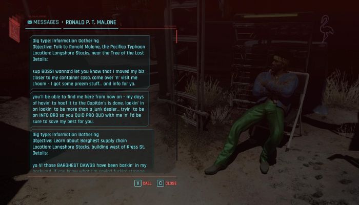 Modyfikacja pokazuje szczegóły misji wraz z lokalizacją; Źródło: Nexus Mods/Darkcorpse