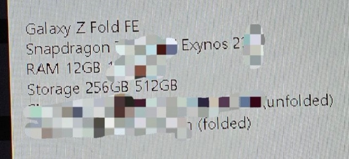Źródło: MyDrivers - Nadchodzą Samsung Galaxy Z Fold FE oraz Z Flip FE, przecieki ujawniają część specyfikacji - wiadomość - 2024-04-05