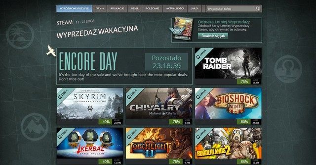 Ostatni dzień wyprzedaży na Steam - m.in. The Elder Scrolls V: Skyrim, Borderlands 2 i Fallout: New Vegas - ilustracja #1