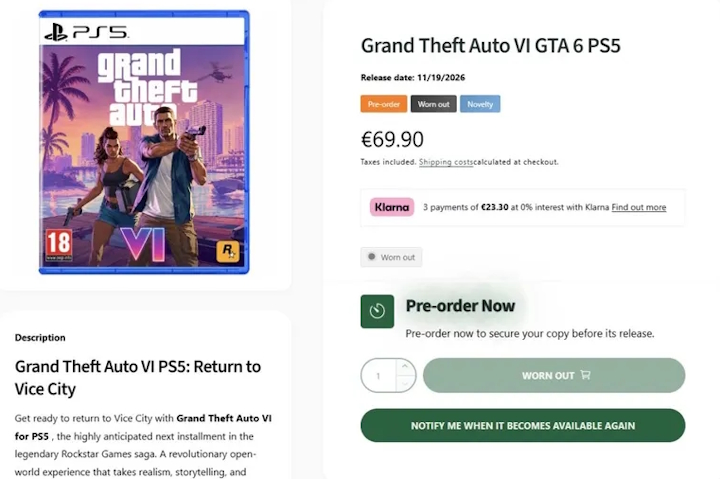 Źródło: ShowGame.it - GTA 6: potencjalny dzień rozpoczęcia przedsprzedaży - plotki, możliwy zwiastun i cena w relacji na żywo - wiadomość - 2026-05-18