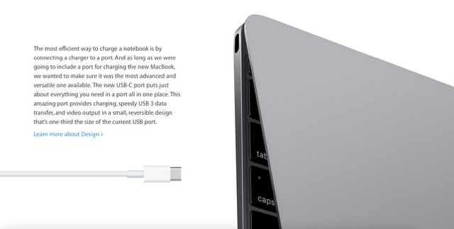 Apple chciało przetrzeć szlaki USB-C, ale to nie była najlepsza decyzja w 2015 roku. Źródło: Archive Web. - Jeden z najbardziej nieudanych produktów Apple kończy 10 lat. Tyle że bez niego nie byłoby Macbooków takich, jakie znamy obecnie - wiadomość - 2025-03-10