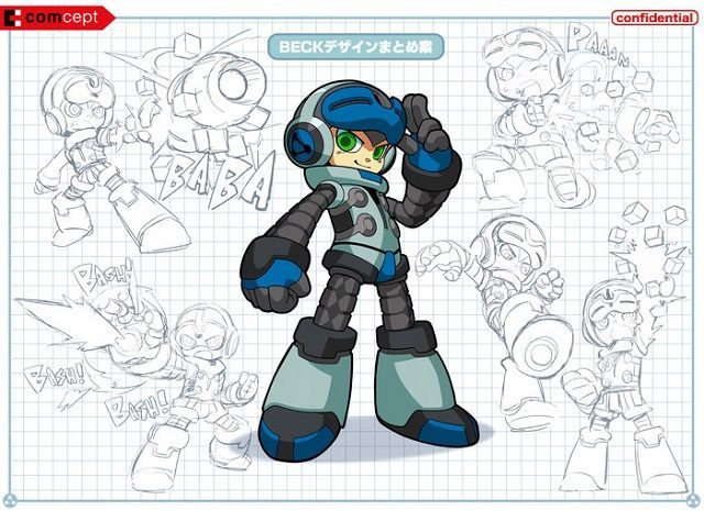 Szkic koncepcyjny z gry Mighty No. 9. - Mighty No. 9 - rozpoczęto zbiórkę pieniędzy na nową grę twórcy Mega Mana - wiadomość - 2013-09-01