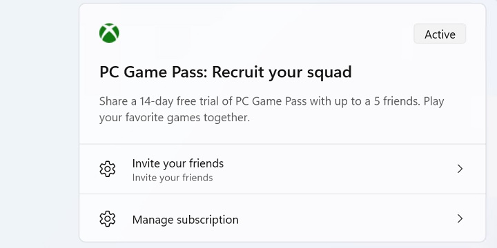 Dodatkowy panel w ustawieniach sytemu. Źródło: Microsoft. - Windows 11 z kolejnymi reklamami? Microsoft chce dalej promować Game Passa w ustawieniach - wiadomość - 2025-02-16