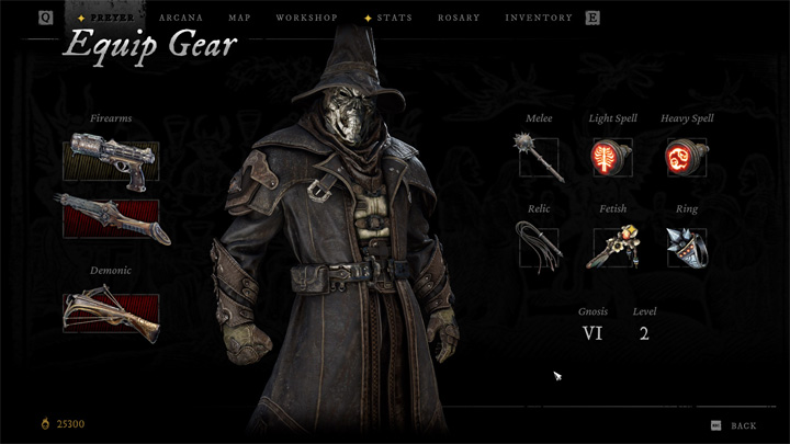 Odświeżony ekran ekwipunku, który wprowadzi aktualizacja Reckoning. - Mroczna strzelanka RPG Witchfire osiągnęła ważny punkt rozwoju. Adrian Chmielarz stawia sprawę jasno raz na zawsze - wiadomość - 2025-12-14