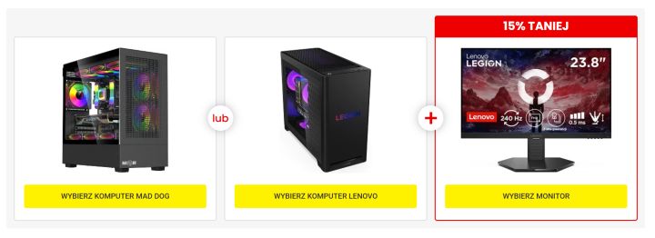 Źródło fot.: Media Expert. - Monitor Lenovo 15% taniej! Wystarczy spełnić jeden warunek - wiadomość - 2026-05-21