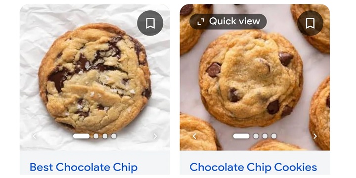 Opcja quick view dostępna w jednym z przepisów. Źródło: The Verge. - Google testuje nową funkcję, która pozwoli na wyświetlanie przepisów bezpośrednio w wyszukiwarce - wiadomość - 2024-10-14