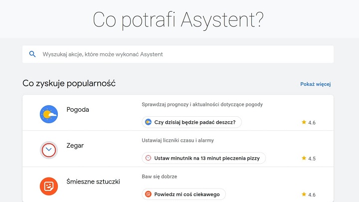 Polska wersja na razie oferuje nieco mniej opcji niż angielska. - Jak działa polski Asystent Google? Nie idealnie - pierwsze opinie - wiadomość - 2019-01-23