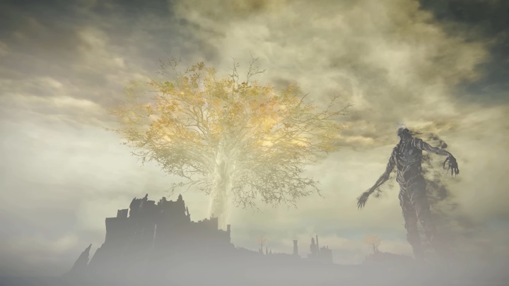 Olbrzym w porównaniu do Złotego Drzewa. Źródło: Zullie the Witch - Mierzą 3,5 kilometra, widać je z daleka, ale gra nie wspomina o nich ani słowem. To największa tajemnica Elden Ring: Nightreign - wiadomość - 2025-07-14