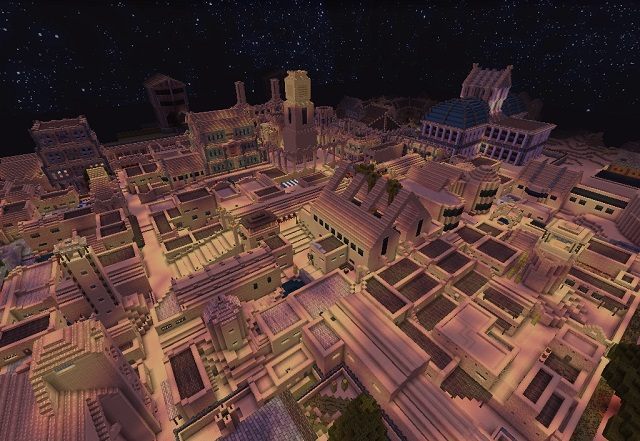 Whiteark – centralne południe. - Najlepsze minecraftowe projekty – dom Michaela z GTA V, Whiteark, Gwiezdne wrota - wiadomość - 2014-09-08