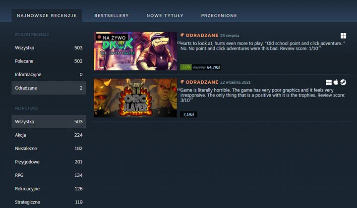 Chcieli klucze Steam od autora gry, teraz bombardują go recenzjami - ilustracja #1