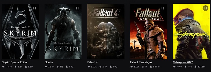 Źródło: Nexus Mods - Cyberpunk 2077 to już jedna z najczęściej modowanych gier w historii Nexus Mods, a wkrótce wyprzedzi nawet kultowego Fallout New Vegas - wiadomość - 2025-08-18