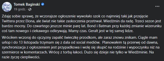 Henry Cavill podjął dobrą decyzję. Wiedźmin Netflixa nie ma dla mnie przyszłości - ilustracja #3
