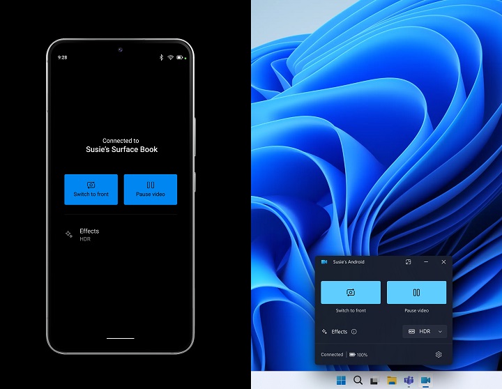 Źródło: Microsoft - Microsoft pożycza sobie rozwiązanie Apple; smartfon zastąpi kamerę internetową - wiadomość - 2024-03-01