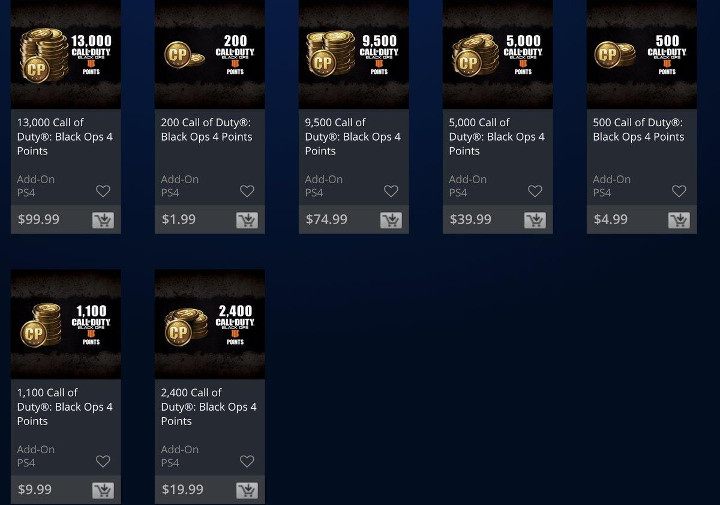 200 COD Points za ok. 7,5 zł - Black Ops 4 COD Points – nowe mikrotransakcje zaogniły niezadowolenie graczy - wiadomość - 2018-11-05