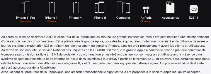 Nie za dużym druczkiem, ale jest! (Źródło: Apple)