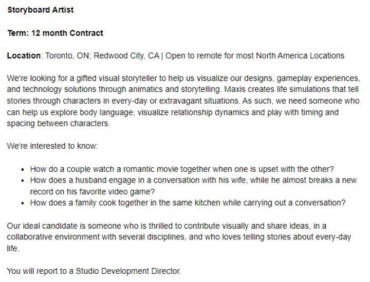 The Sims 4 może otrzymać fabułę - ilustracja #1