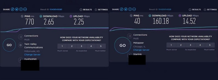 Starlink - Internet satelitarny Elona Muska przyspiesza do ponad 200 Mb/s - ilustracja #4