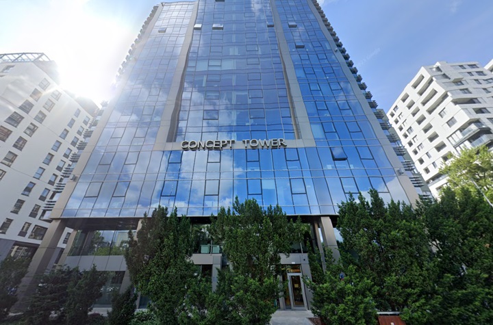 Polski oddział Larian Studios jest zlokalizowany w warszawskim Concept Tower. Źródło zdjęcia: Google Maps.