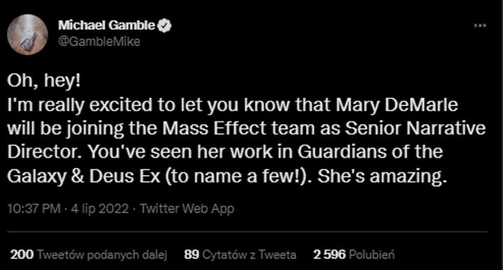 Scenarzystka Deus Ex pracuje nad Mass Effect 5 - ilustracja #1