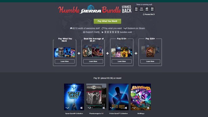 Promocja dobiegnie końca 3 stycznia. - Nowe Humble Bundle (m.in. TimeShift, Arcanum oraz serie King's Quest i Gabriel Knight) - wiadomość - 2016-12-21