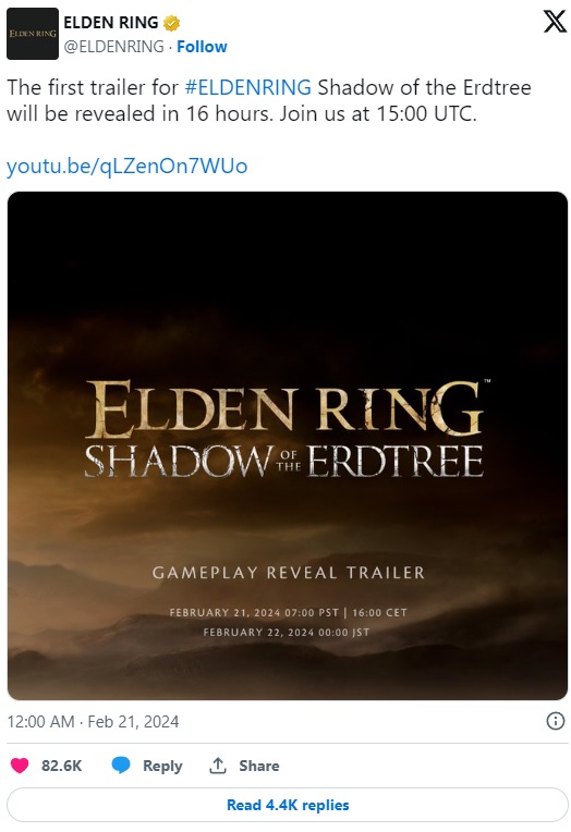 Źródło: X/Twitter / Elden Ring.