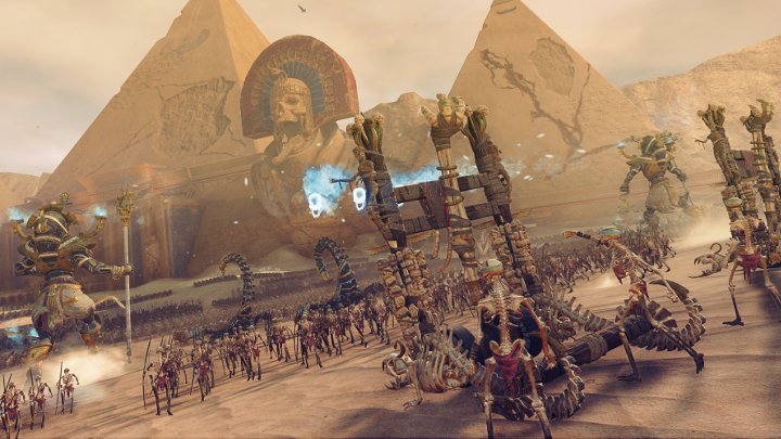 Królowie Grobowców nie odpuszczą nawet piramidom. - Królowie Grobowców w akcji na gameplayu z Total War Warhammer 2 - Rise of the Tomb Kings - wiadomość - 2018-01-09