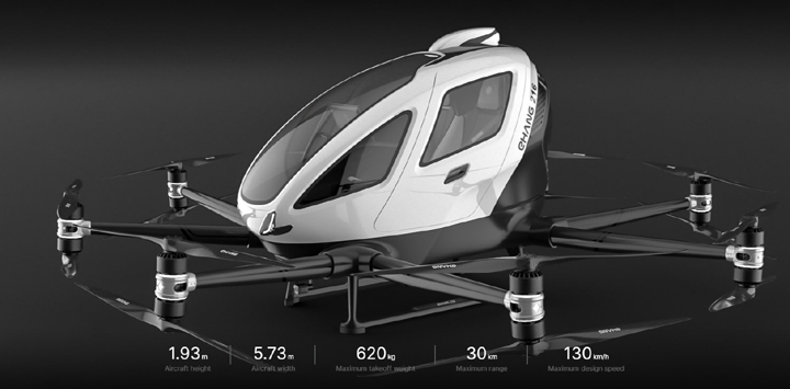 Chiny wydały zgodę na wprowadzenie do użytku powietrznych taksówek - ilustracja #1