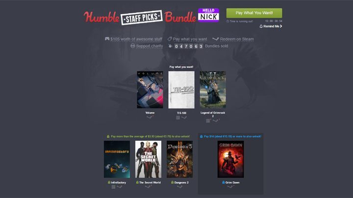 Promocja dobiegnie końca 6 grudnia. - Nowe Humble Bundle (m.in. Legend of Grimrock II, Infinifactory i Grim Dawn) - wiadomość - 2016-11-23