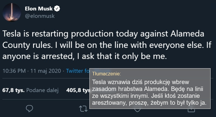 Elon Musk otwiera fabryki mimo zakazu władz - ilustracja #2