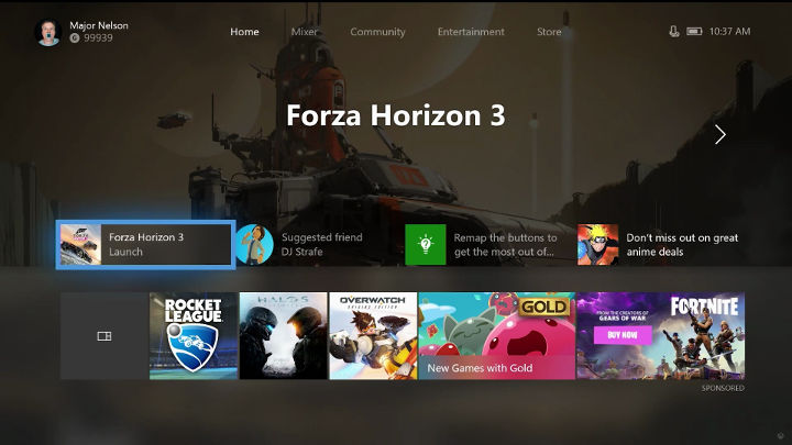 Konsola Microsoftu nie słynęła uprzednio z płynności i logiki swojego interfejsu. - Wieści ze świata (Śródziemie: Cień Wojny, Xbox One, Surf World Series, Ni no Kuni II) 8/8/2017 - wiadomość - 2017-08-09