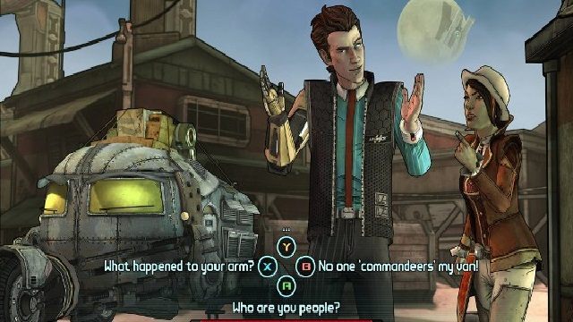 Rhys i Fiona raczej nie pałają do siebie sympatią i pozostają nieufni co do wzajemnych zamiarów. - Tales from the Borderlands – dziś premiera pierwszego epizodu przygodówki - wiadomość - 2014-11-25