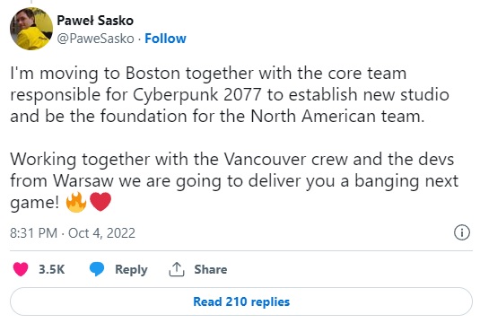 Twórcy Cyberpunk 2077 przeniosą się do USA, by nadzorować produkcję sequela - ilustracja #1