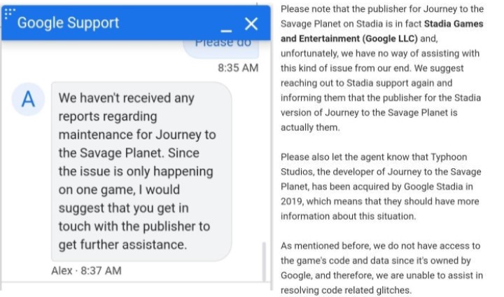 Google nie jest w stanie naprawić błędu we własnej grze na Stadii - ilustracja #1